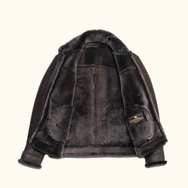 Shearling Leather Bomber Jacket - Rare Leather
