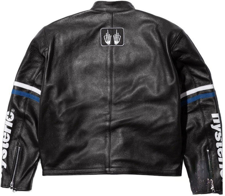 Supreme Blue Leather Vintage Racing Jacket - Rare Leather Order Now !!