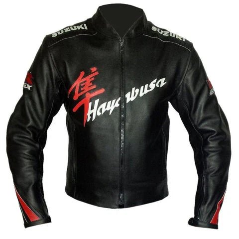 Suzuki Hayabusa Racing Motorcycle Jacket - Rare Leather