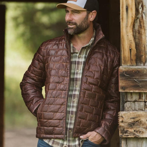 Teton Leather Light Down Jacket - Rare Leather