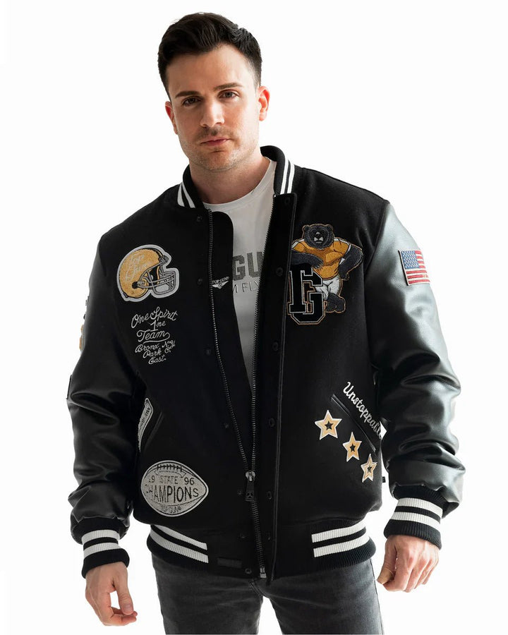 TOP GUN BEARS VARSITY JACKET - Rare Leather