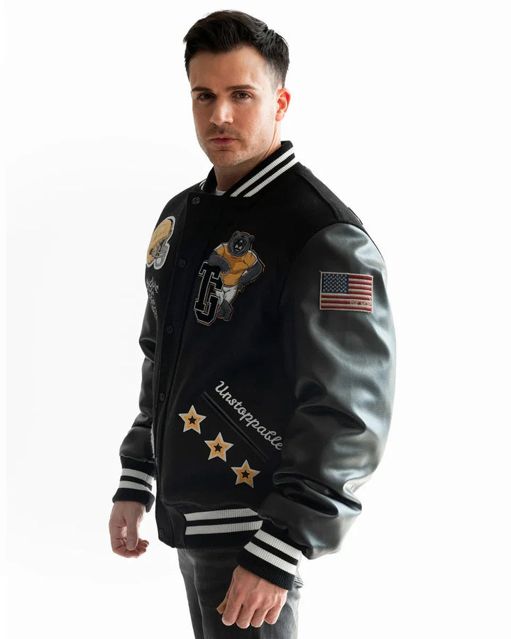 TOP GUN BEARS VARSITY JACKET - Rare Leather
