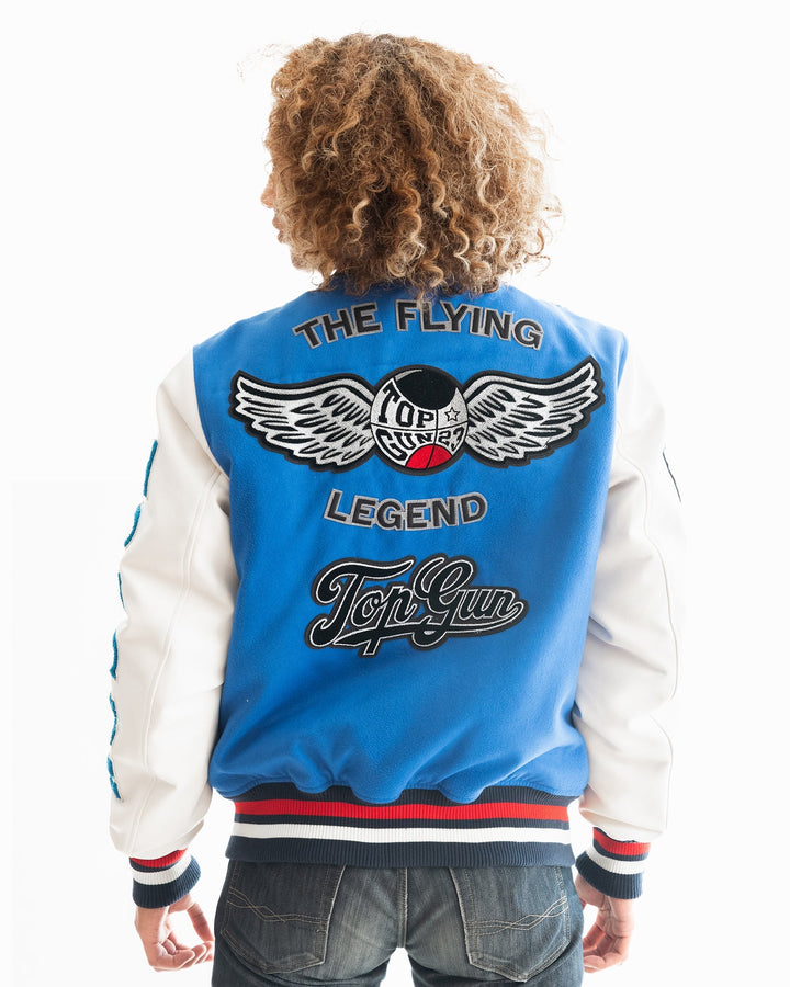 TOP GUN "FLYING LEGEND" VARSITY JACKET - Rare Leather