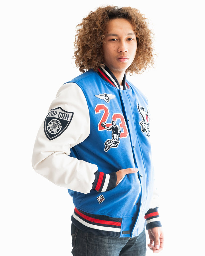 TOP GUN "FLYING LEGEND" VARSITY JACKET - Rare Leather