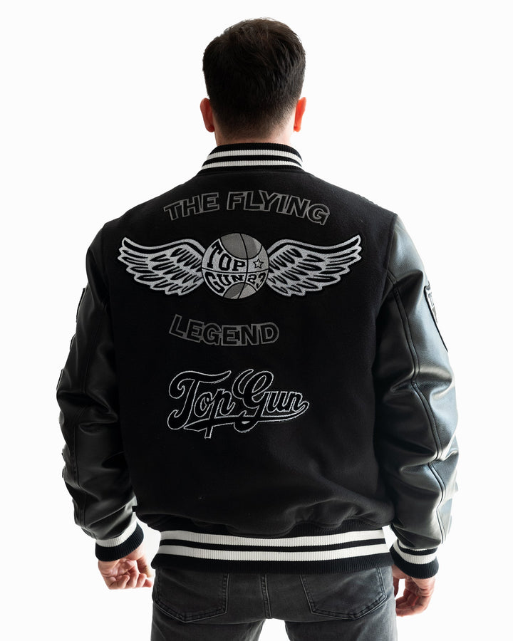 TOP GUN "FLYING LEGEND" VARSITY JACKET - Rare Leather