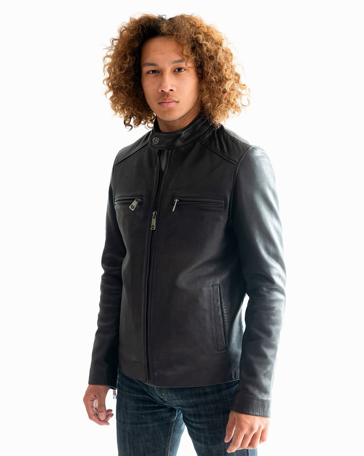 TOP GUN KEEP 'EM FLYING RACER LEATHER JACKET - Rare Leather