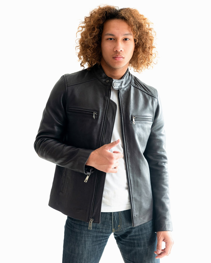 TOP GUN KEEP 'EM FLYING RACER LEATHER JACKET - Rare Leather