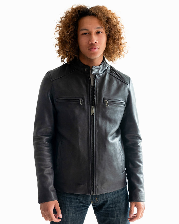 TOP GUN KEEP 'EM FLYING RACER LEATHER JACKET - Rare Leather
