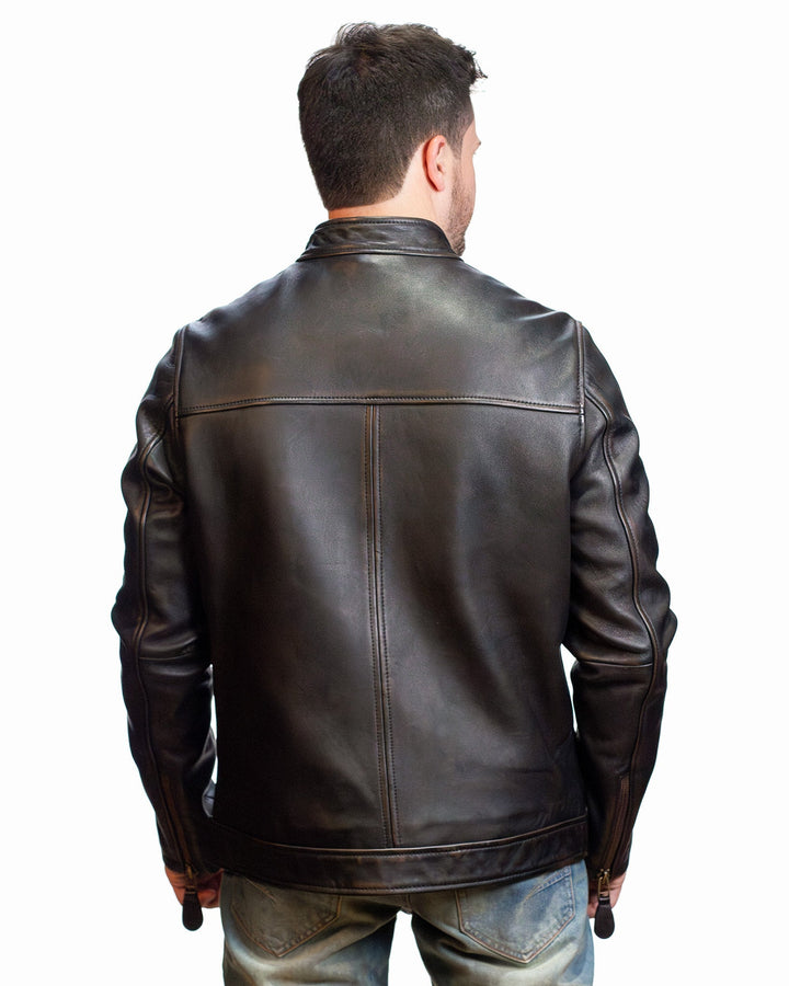 TOP GUN® MEN'S LEATHER RACER - Rare Leather