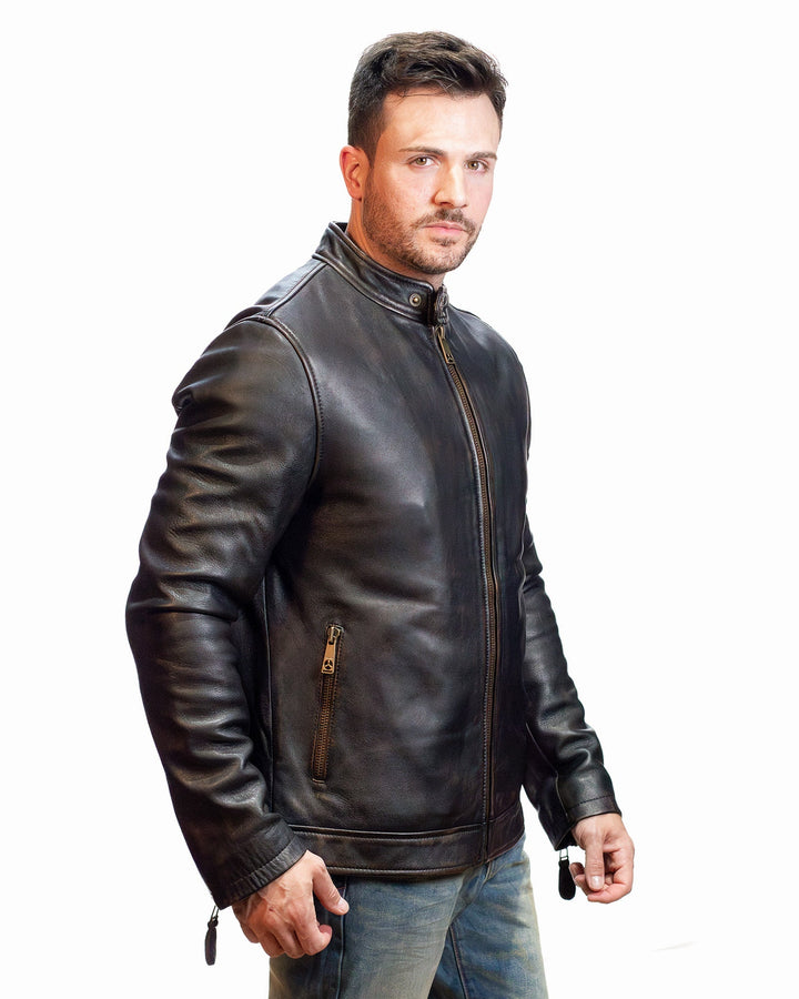 TOP GUN® MEN'S LEATHER RACER - Rare Leather