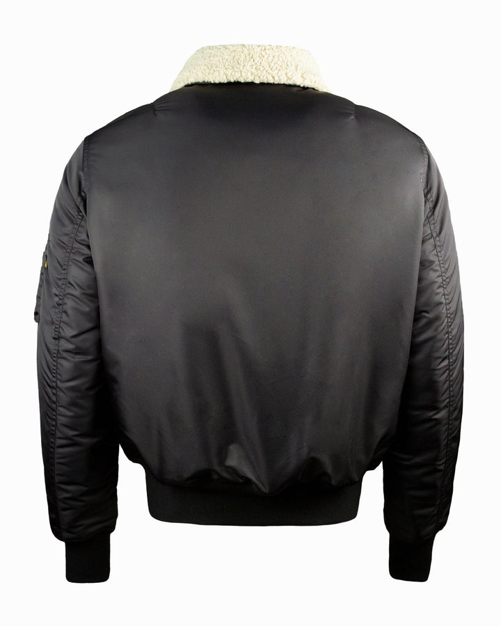 TOP GUN OFFICIAL B - 15 MEN'S FLIGHT BOMBER JACKET WITH PATCHES - Rare Leather