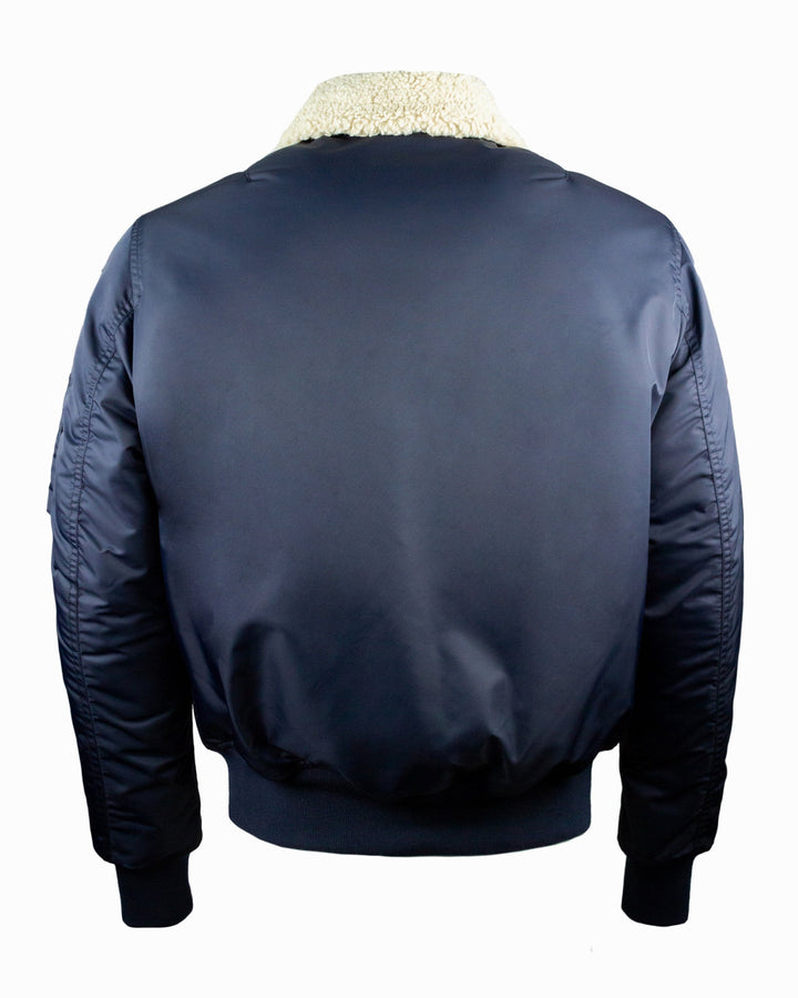 TOP GUN OFFICIAL B - 15 MEN'S FLIGHT BOMBER JACKET WITH PATCHES - Rare Leather