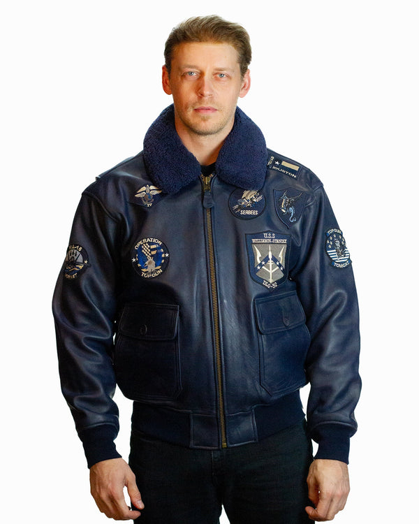 TOP GUN OFFICIAL SIGNATURE SERIES LEATHER JACKET COL - Rare Leather