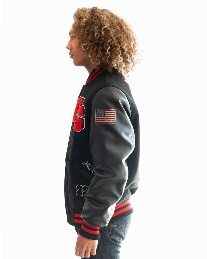 TOP GUN THE GOAT VARSITY JACKET - Rare Leather