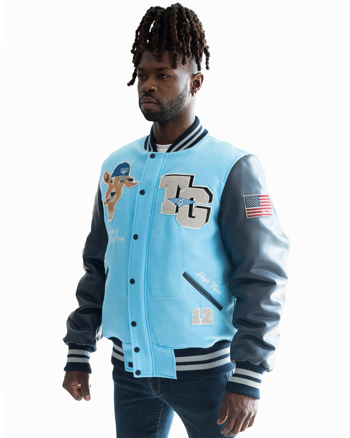 TOP GUN THE GOAT VARSITY JACKET - Rare Leather