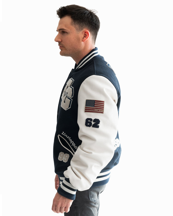 TOP GUN THE GOAT VARSITY JACKET - Rare Leather