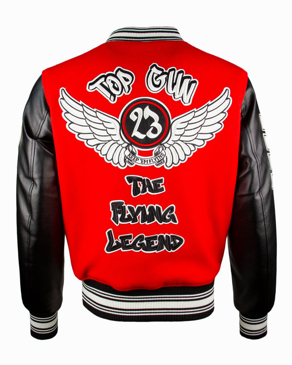 TOP GUN THE NEW FLYING LEGEND VARSITY JACKET - Rare Leather