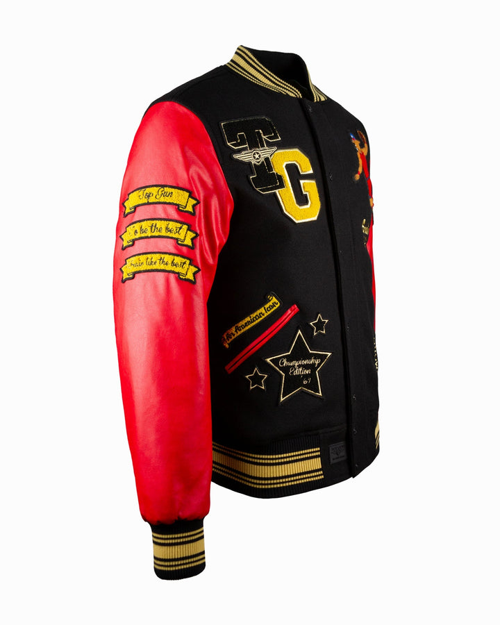 TOP GUN "THE NEW GOAT" VARSITY JACKET - Rare Leather