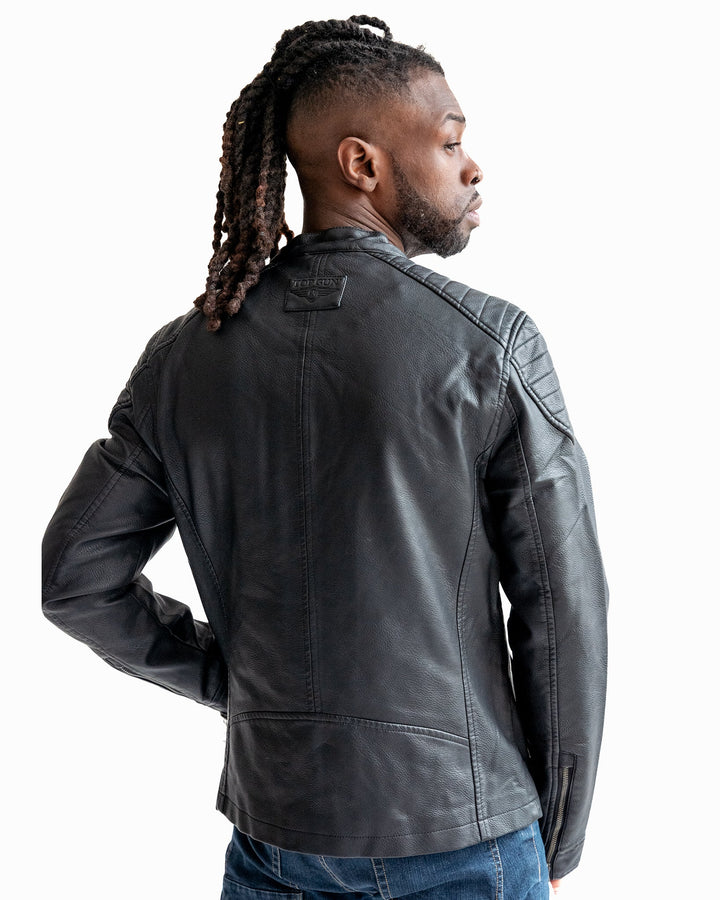 TOP GUN VEGAN LEATHER RACER JACKET - Rare Leather