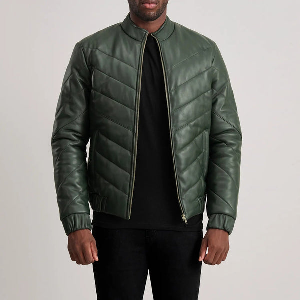 Travis Green Leather Puffer Jacket - Rare Leather