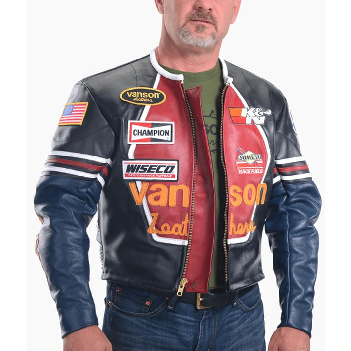 Vanson Star Leather Jacket - Rare Leather