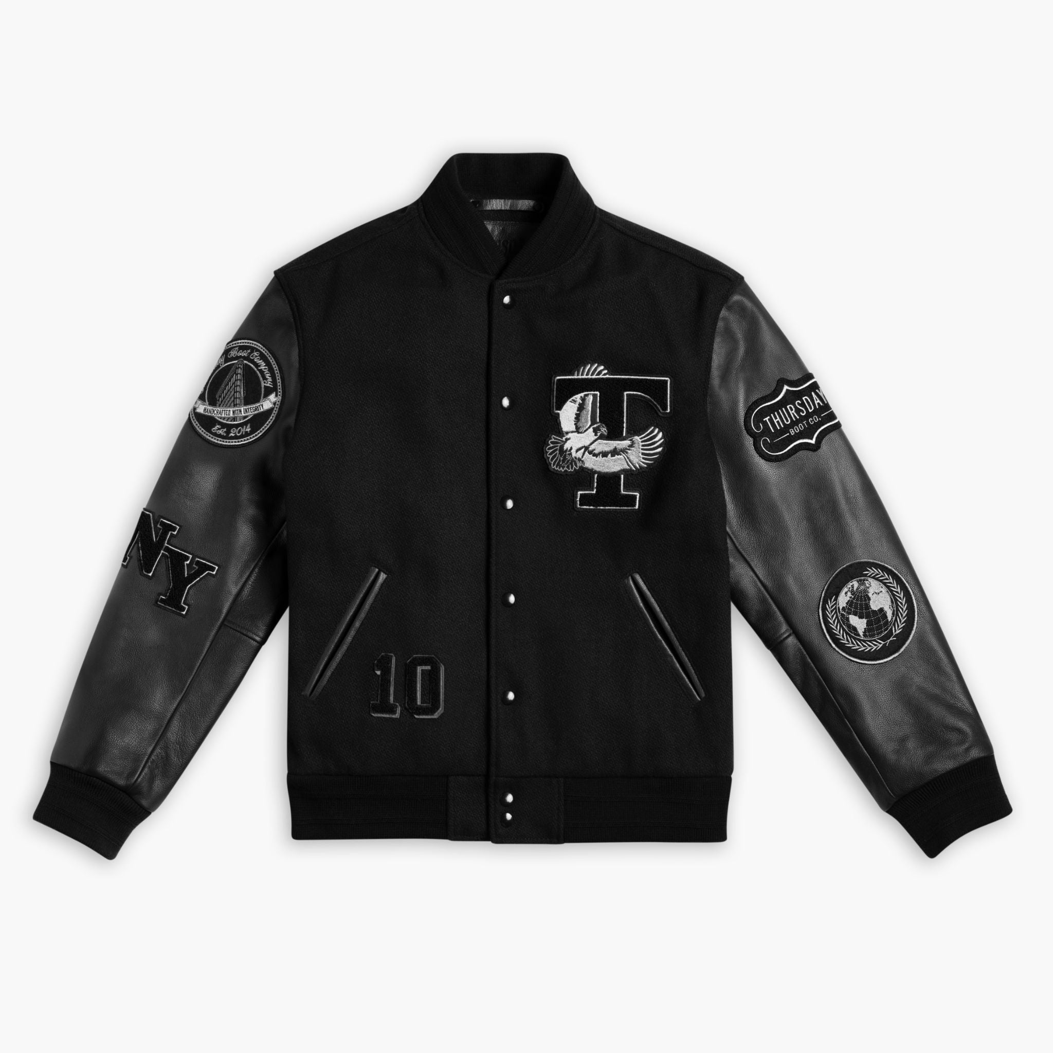 Varsity Jacket | Black 10 Year – Premium Jackets | Rare Leather