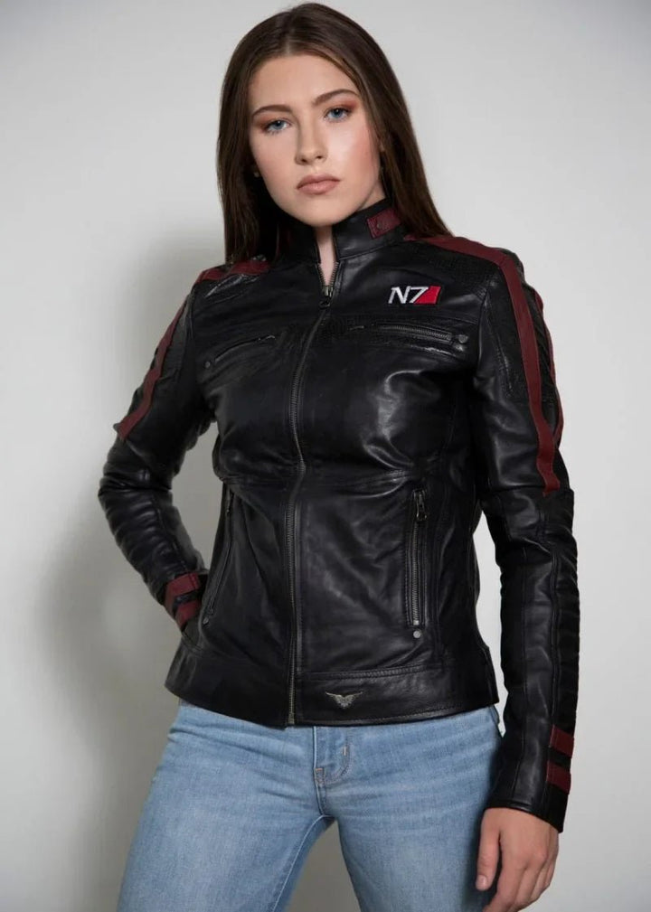 Women's Commander Shepard Leather Jacket - Rare Leather