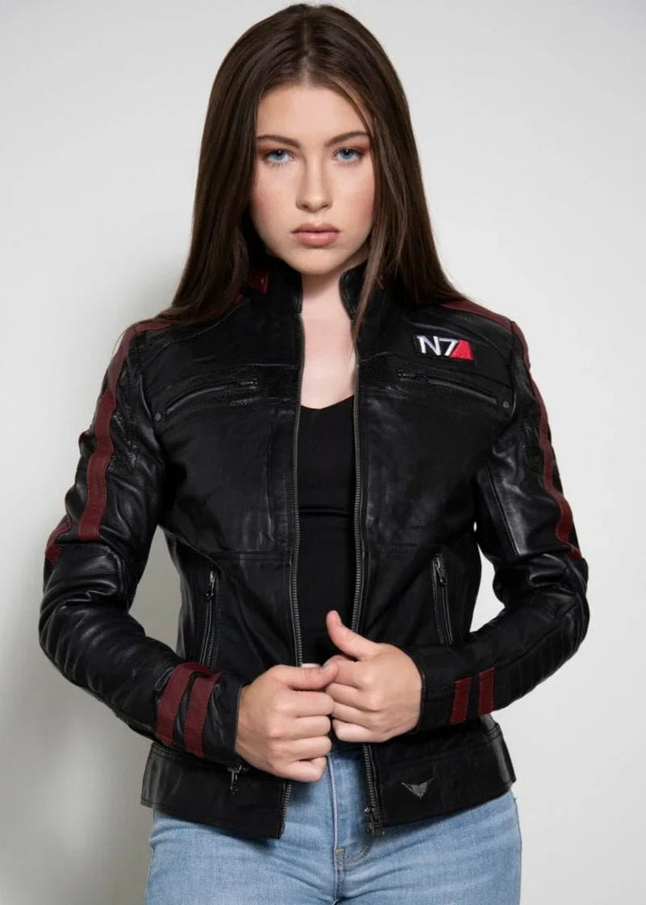 Women's Commander Shepard Leather Jacket - Rare Leather