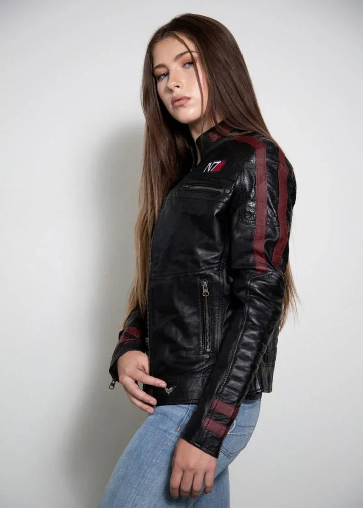 Women's Commander Shepard Leather Jacket - Rare Leather
