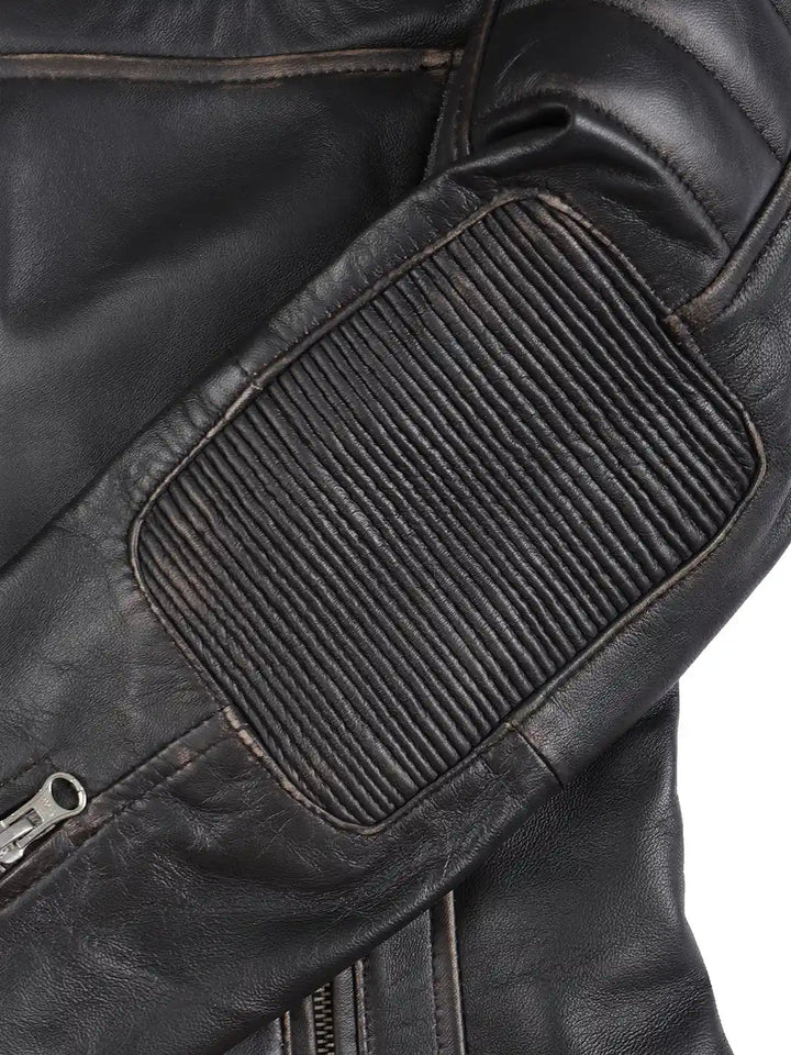 Women's Dark Brown Motorcycle Leather Jacket - Rare Leather