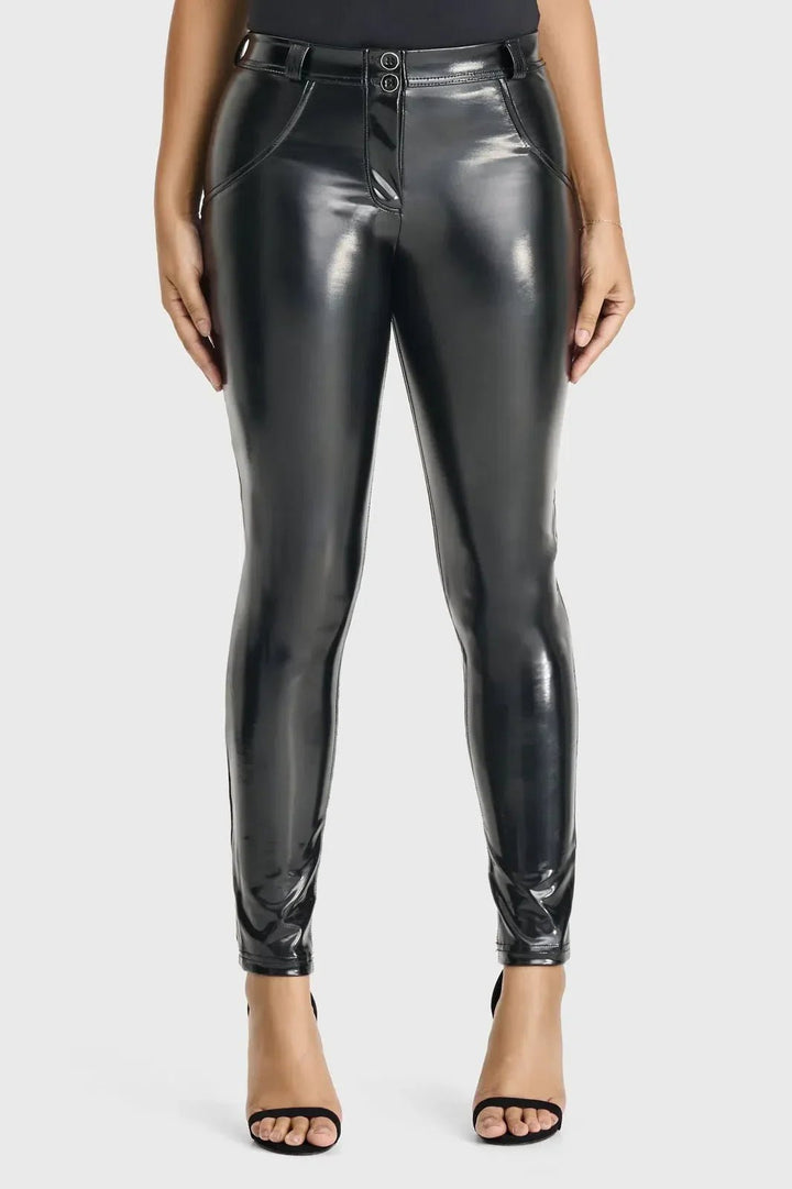 WRUP Latex - Mid Rise - Full Length - Black - Rare Leather