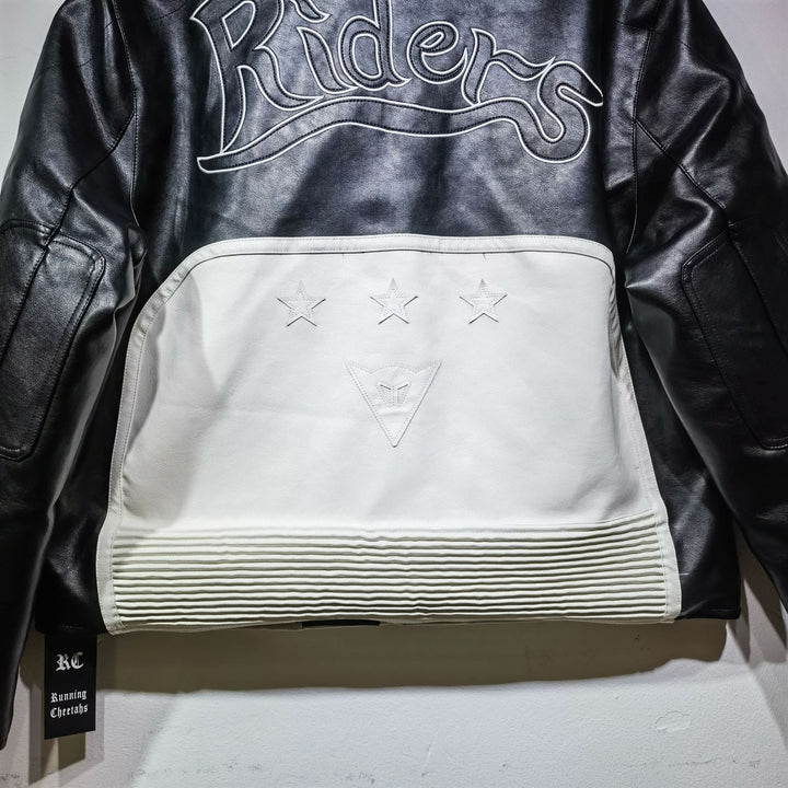 Yohji Leather Vintage Racing Jacket - Rare Leather Order Now !!