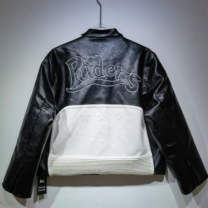 Yohji Leather Vintage Racing Jacket - Rare Leather Order Now !!