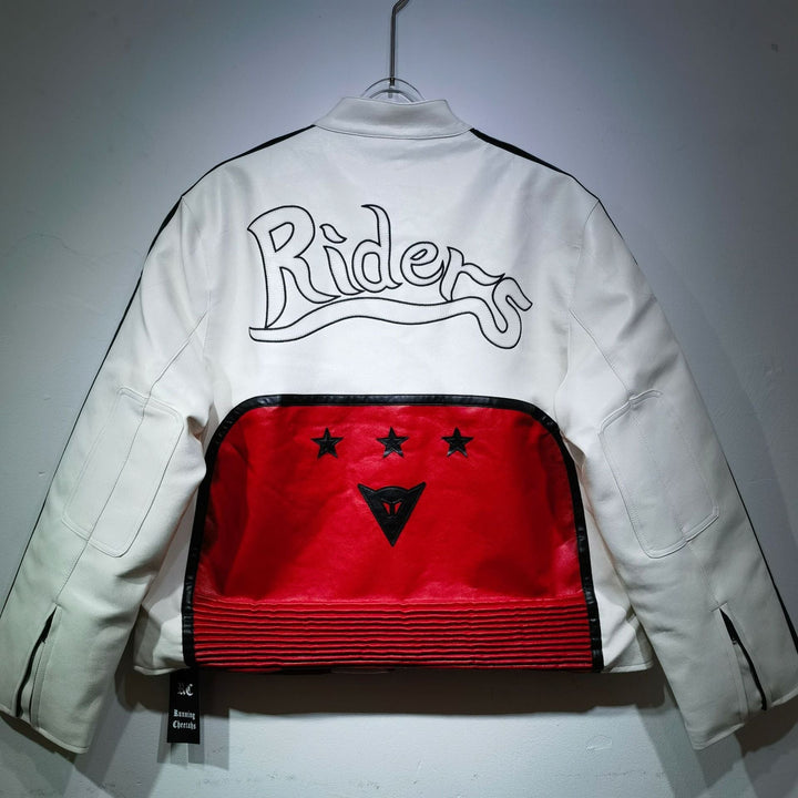 Yohji Leather Vintage Racing Jacket - Rare Leather Order Now !!