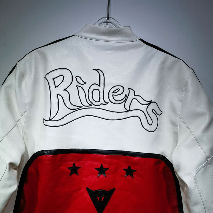 Yohji Leather Vintage Racing Jacket - Rare Leather Order Now !!