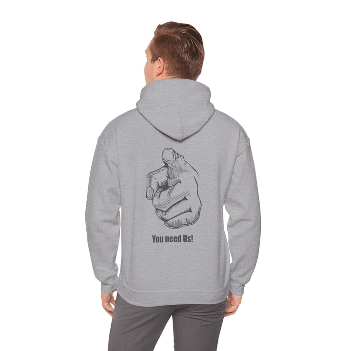 You Need Us Unisex Heavy Blend Hoodie, Warm Sweatshirt for Friends - Rare Leather Order Now !!