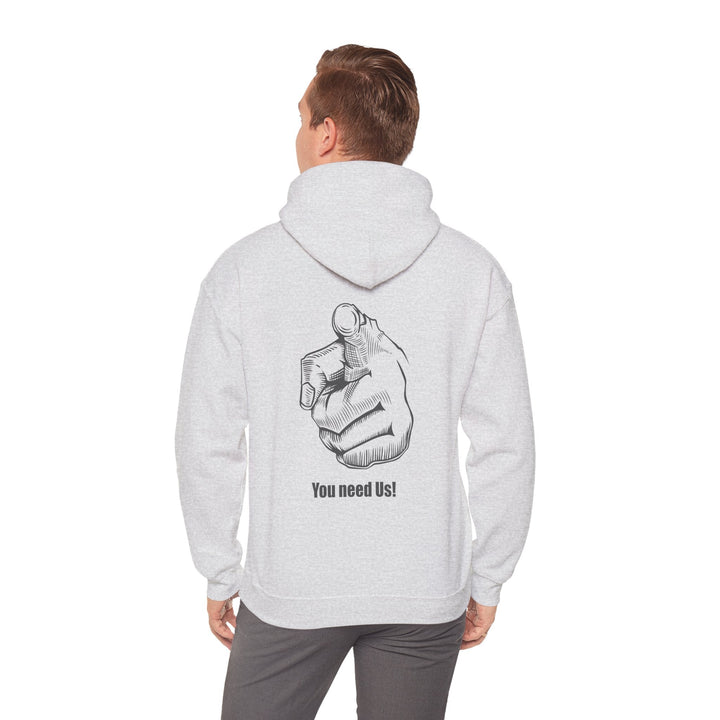 You Need Us Unisex Heavy Blend Hoodie, Warm Sweatshirt for Friends - Rare Leather Order Now !!
