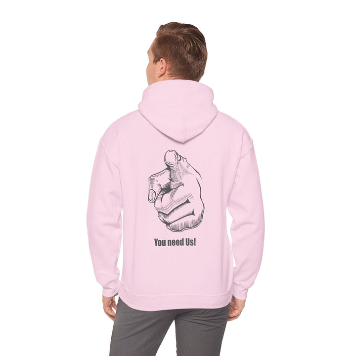 You Need Us Unisex Heavy Blend Hoodie, Warm Sweatshirt for Friends - Rare Leather Order Now !!