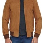 Adamsville Light Brown Bomber Jacket