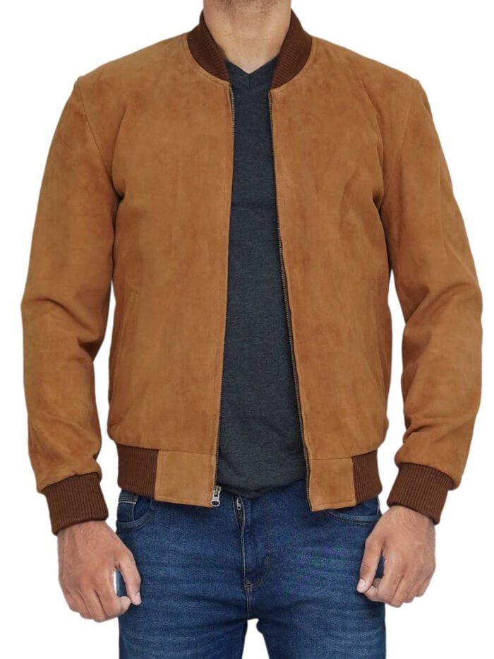 Adamsville Light Brown Bomber Jacket