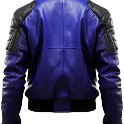 BlueLeatherJacket MenBlueFauxLeatherJacket RARE-LEATHER