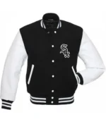 MLB Chicago White Sox Varsity Black and White Jacket RARE-LEATHER