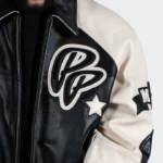 Men s Pelle Pelle Original Soda Club Leather Jacket Black White Rare-Leather