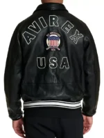 Avirex Black Aces A2 Men Leather Jacket Rare-Leather