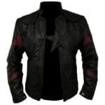 Captain America All Black Genuine Leather Jacket