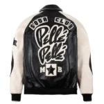 Men s Pelle Pelle Original Soda Club Leather Jacket Black White Rare-Leather