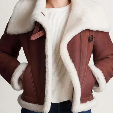 Madeline Shearling Sheepskin Leather Jacket