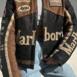 Marlboro Racing 1990s Motorcycle Leather Jacket