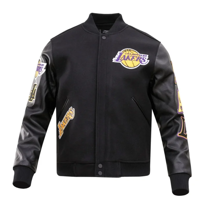 nba los angeles lakers classic varsity jacket 2