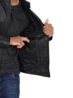 Ricardo Cow Hide Mens Black Leather Jacket Rare-Leather